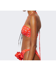 Magda Butrym | Women | High Leg Swim Tops | Red