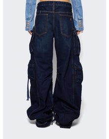 Magda Butrym | Women | Ultra Cropped Scoop Denim Jacket | Blue
