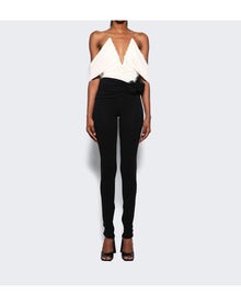 Magda Butrym | Women | V Neck Wrap Blouse | Cream