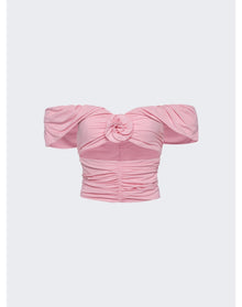 Magda Butrym | Women | Wrap Cut Out Blouse | Pink