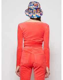 Maisie Wilen | Women | Dramady Wrap Top | Tomato