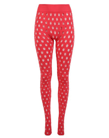 Maisie Wilen | Women | Knitted Perforated Leggings | Tomato