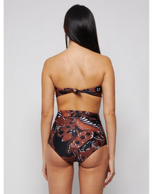 Mara Hoffman | Women | Calaia Abigail Strapless Bikini Top | Black x Brown