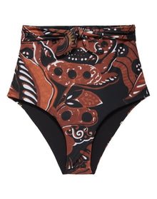Mara Hoffman | Women | Calaia Jay High Waisted Bikini Bottom | Black x Brown