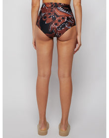 Mara Hoffman | Women | Calaia Jay High Waisted Bikini Bottom | Black x Brown