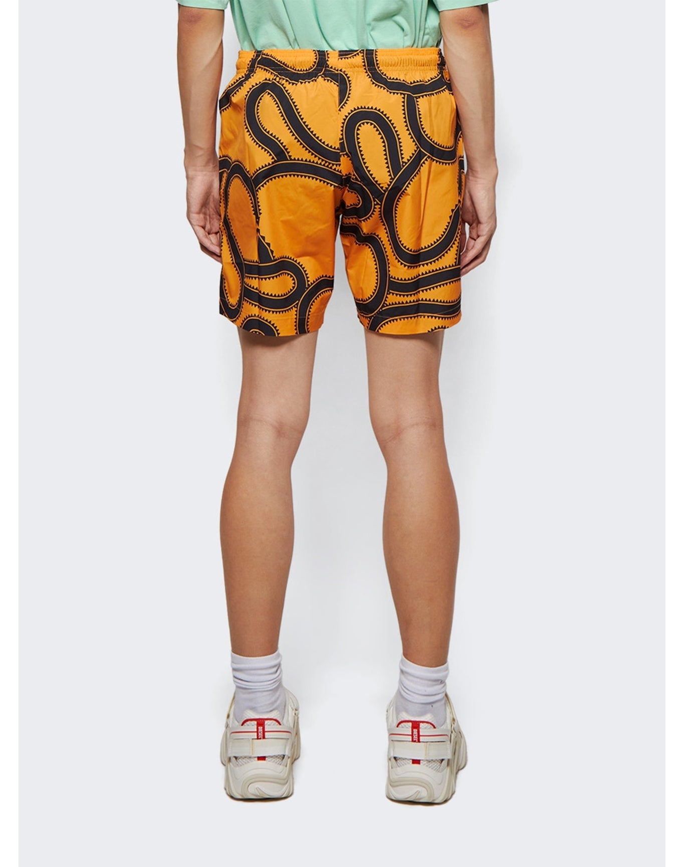Marcelo Burlon County of Milan | Men | All Over Snakes Swimshort | Ocher Yellow