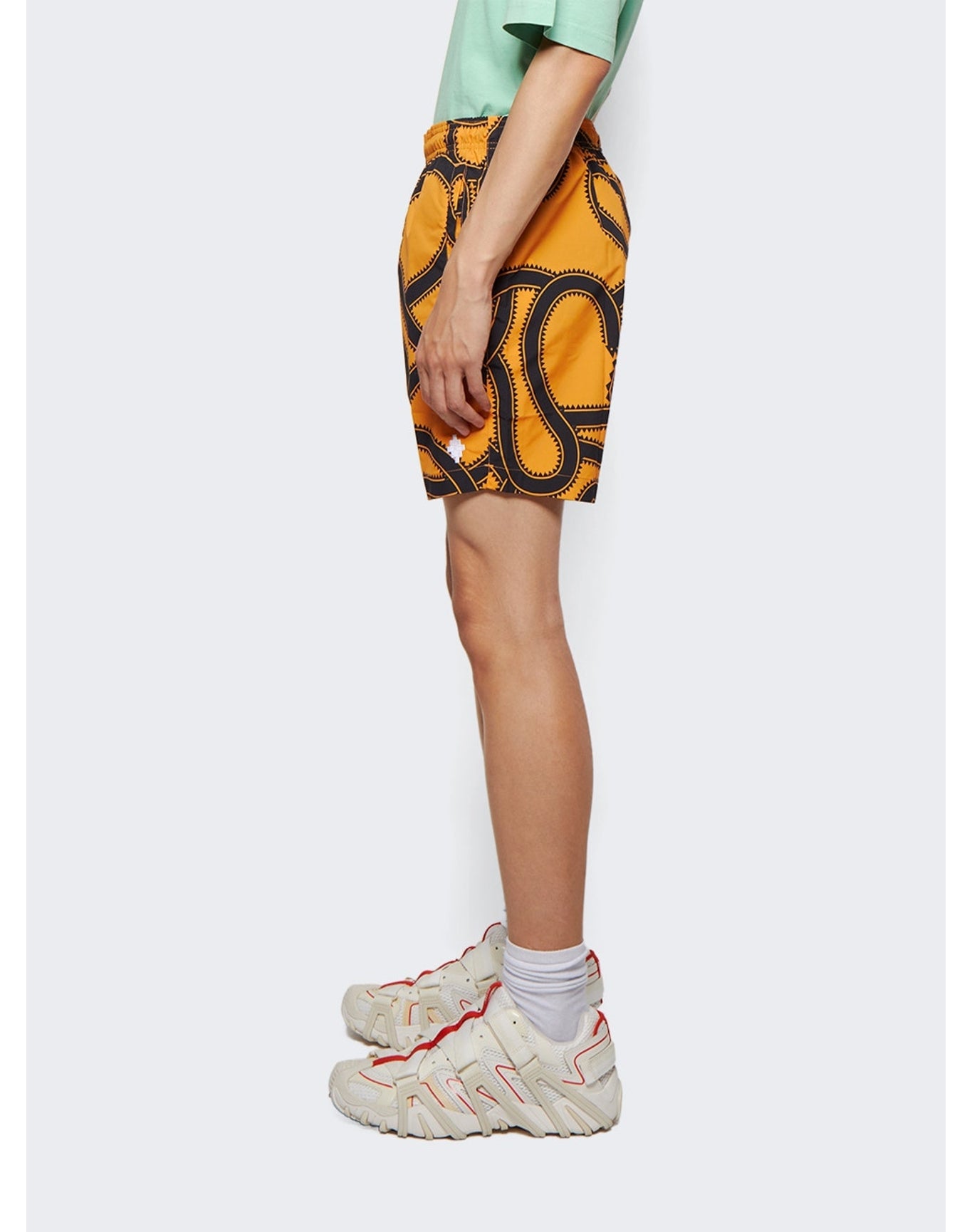 Marcelo Burlon County of Milan | Men | All Over Snakes Swimshort | Ocher Yellow