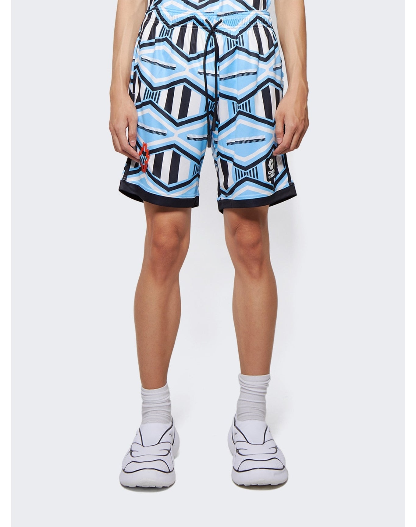 Marcelo Burlon County of Milan | Men | Folk Sport Football Shorts | Light Blue
