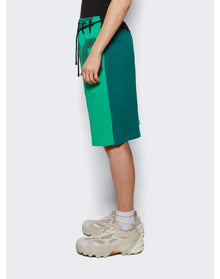 Marine Serre | Men | Regenerated Graphic T-shirt Shorts | Bright Green
