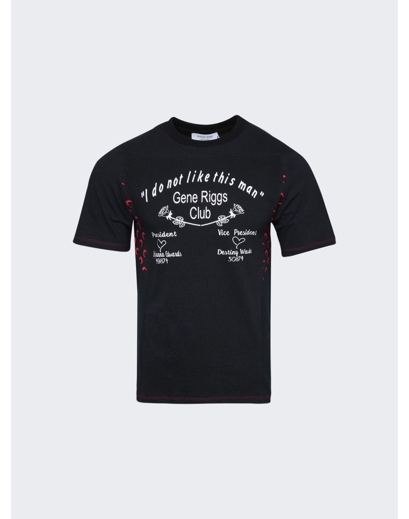 Marine Serre | Men | Regenerated Moon-panel Graphic T-shirt | Black