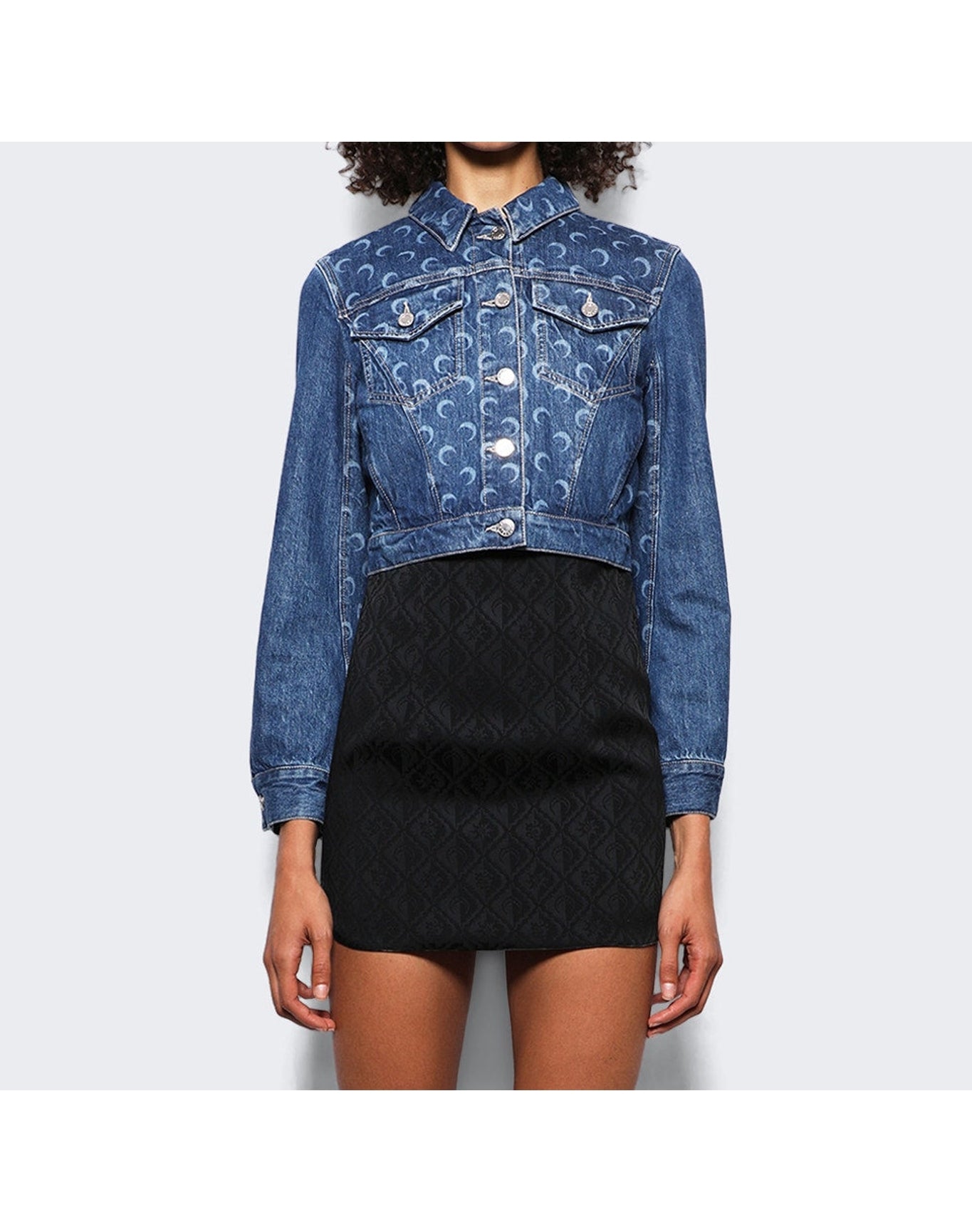 Marine Serre | Women | Deadstock Boxy Jacket | Blue