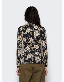 Marine Serre | Women | High Neck Top | Black Floral