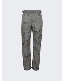 Marine Serre | Women | Regenerated Cargo Pants | Dark Grey