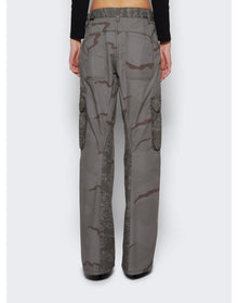 Marine Serre | Women | Regenerated Cargo Pants | Dark Grey