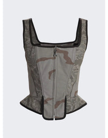 Marine Serre | Women | Regenerated Corset | Dark Grey
