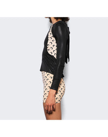Marine Serre | Women | Regenerated Long Sleeve Top | Tan