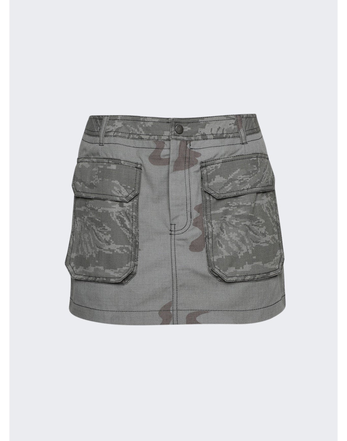 Marine Serre | Women | Regenerated Mini Skirt | Grey