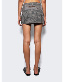 Marine Serre | Women | Regenerated Mini Skirt | Grey
