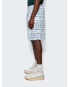 Marni | Men | Cotton Poplin Shorts | Arctic Blue