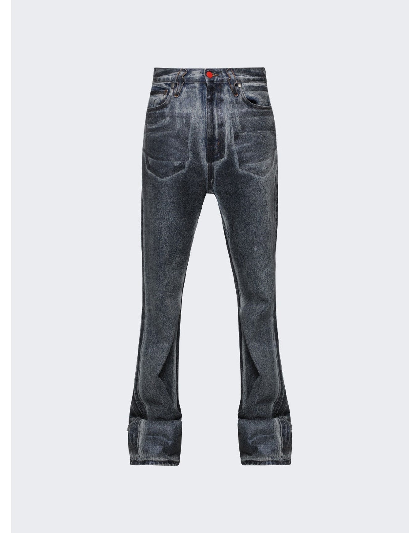 Members of the Rage | Men | Denim Flare Jeans | Blue x Acid Wash