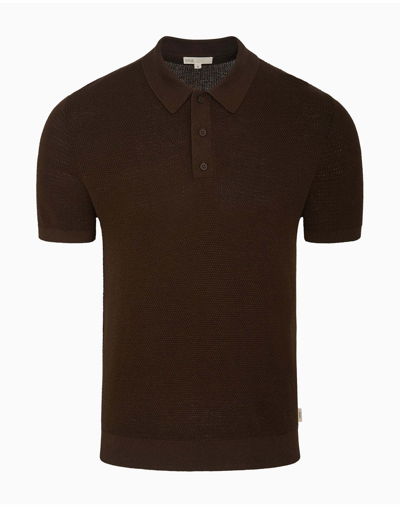 Men | Cotton Textured Knit Polo | Kona