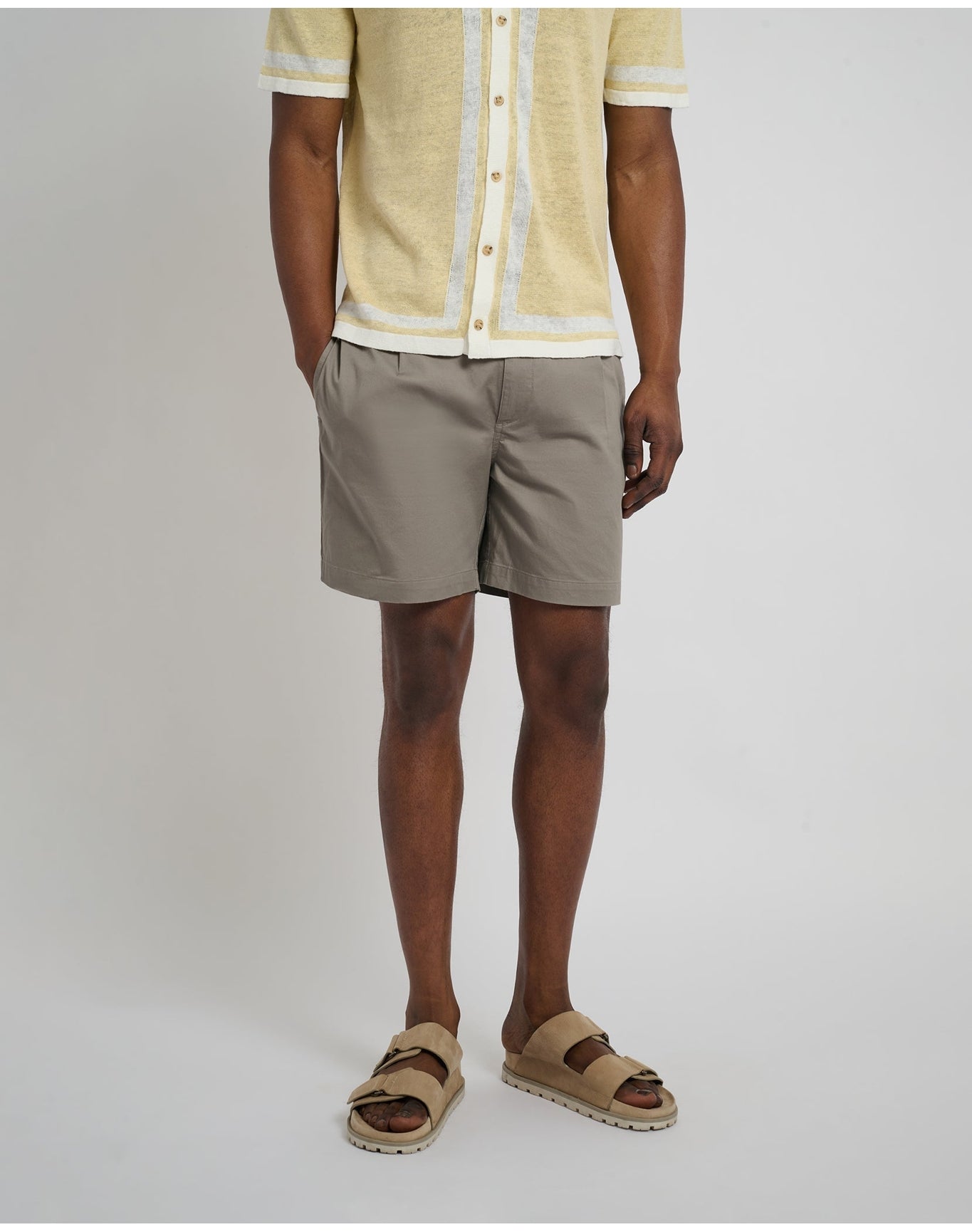Men | Garment Dye Cotton Drawstring Short | Cinder