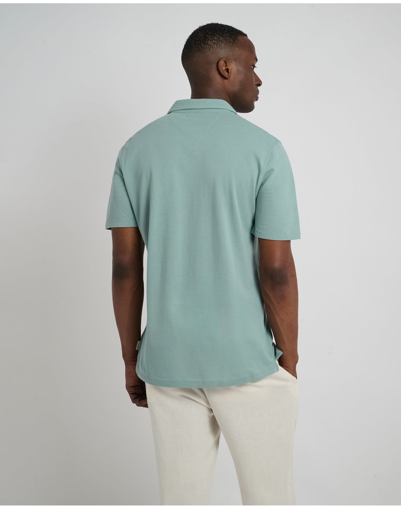 Men | Johnny Collar Pique Polo | Jade