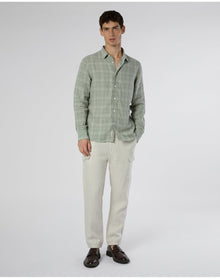 Men | Linen Cargo Jogger | Stone