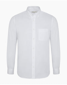 Men | Oxford Long Sleeve Button Down Shirt | White