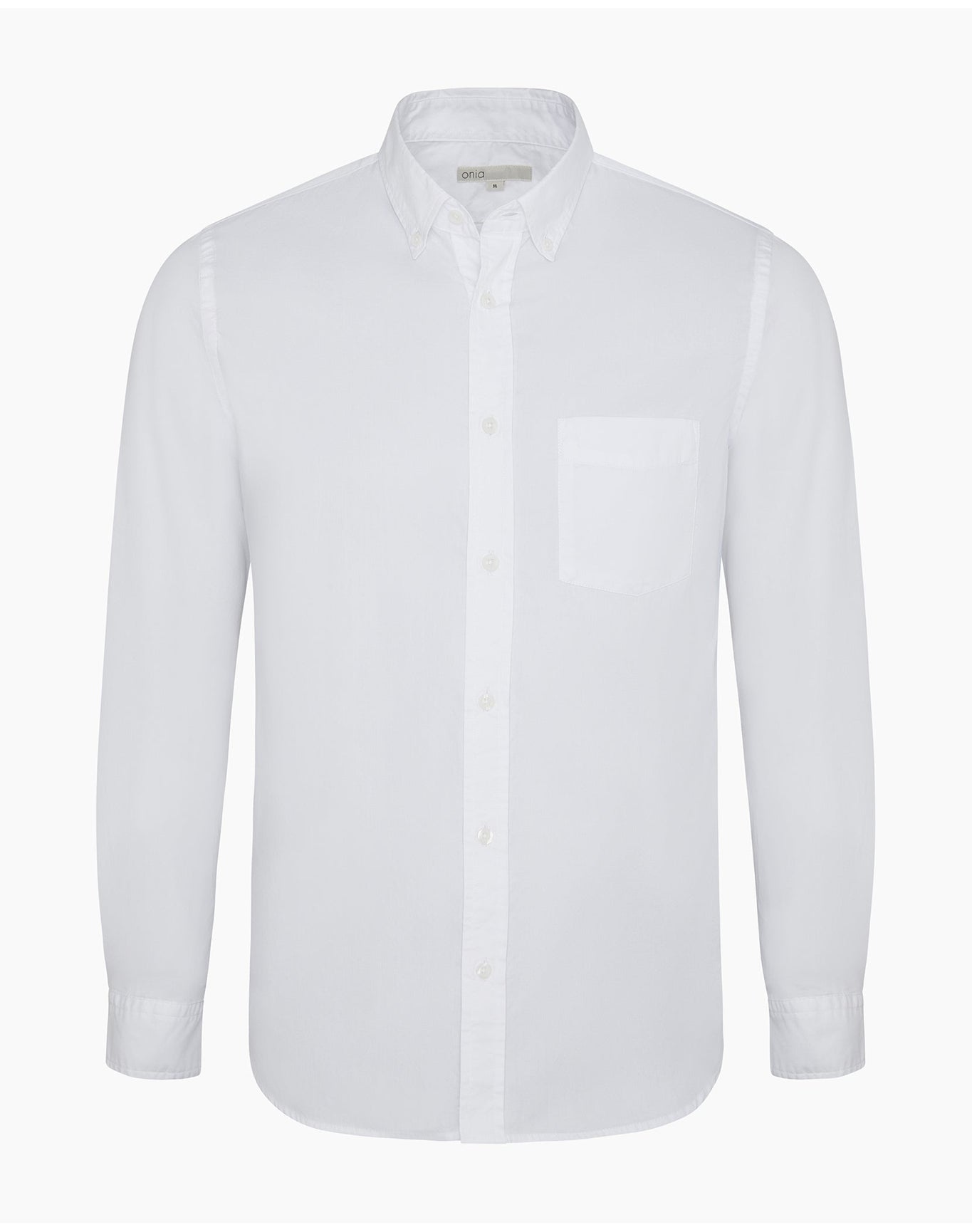 Men | Oxford Long Sleeve Button Down Shirt | White