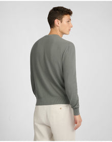 Men | Pique Crewneck Sweater | Agave