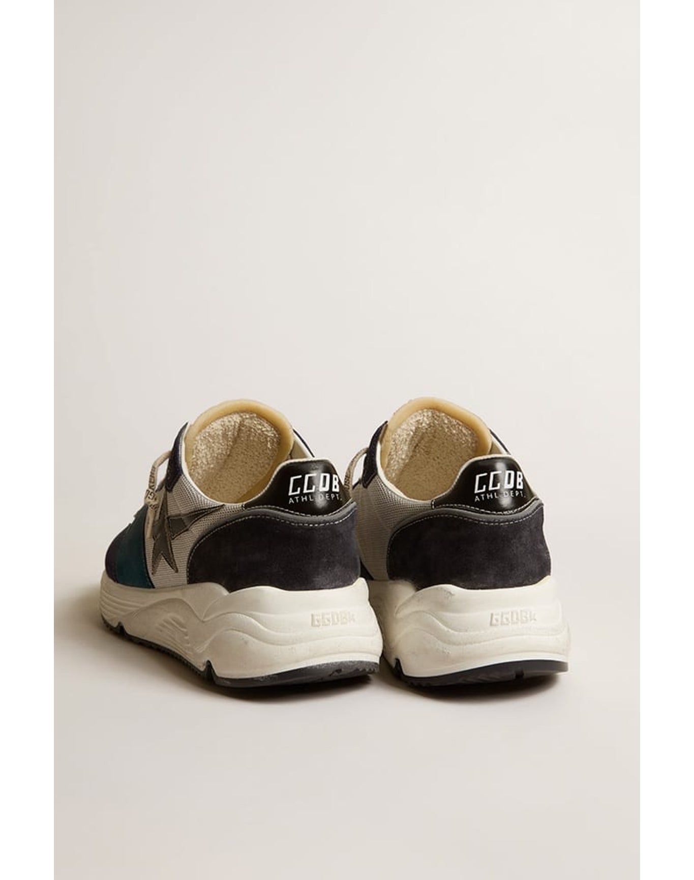 Men | Running Sole with Suede Inserts & Leather Star | White x Bluette x Storm Blue x Black (V1)