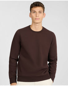Men | Terry Crewneck Sweater | Dark Java