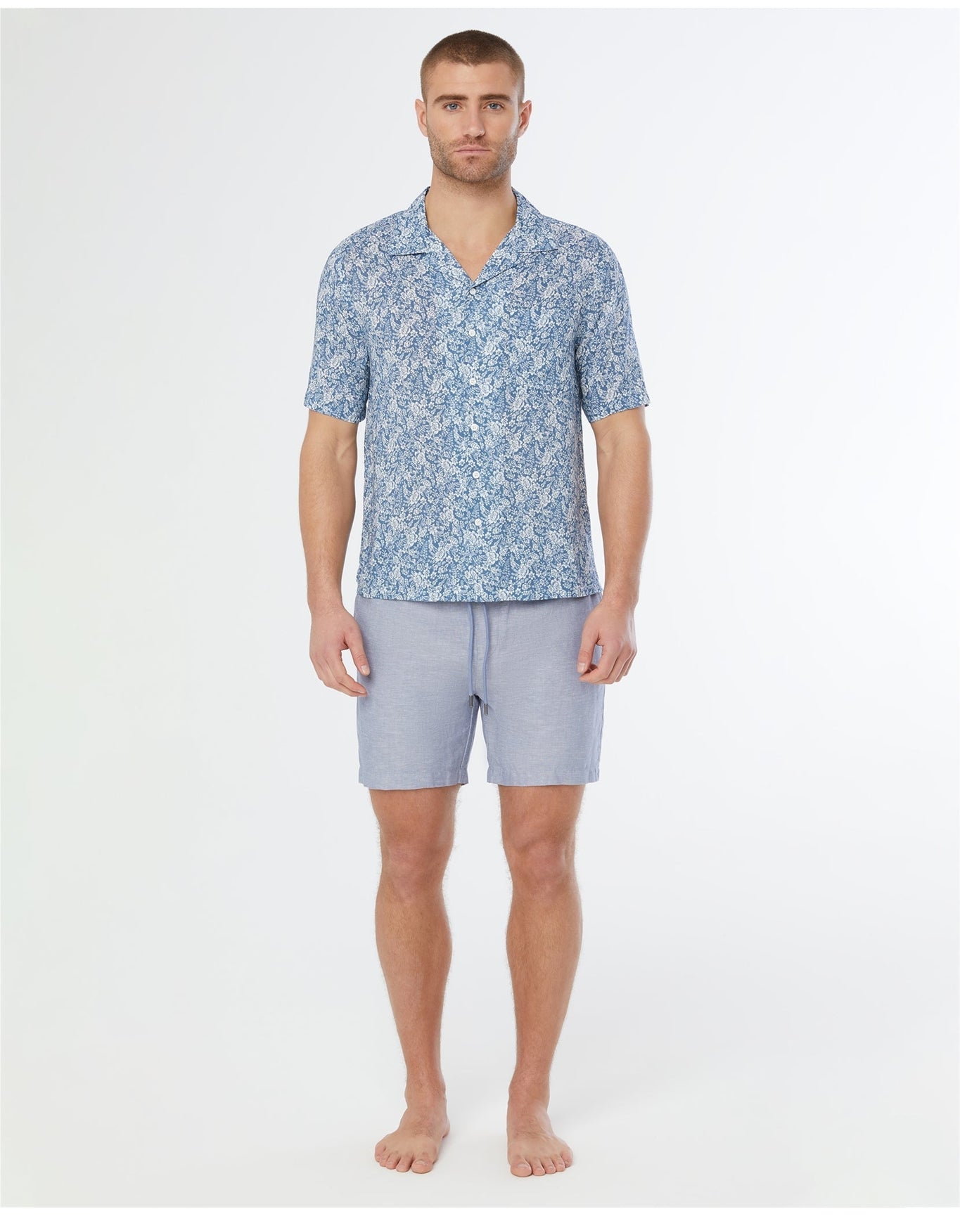 Men | Viscose Vacation Shirt | Moonlight Blue