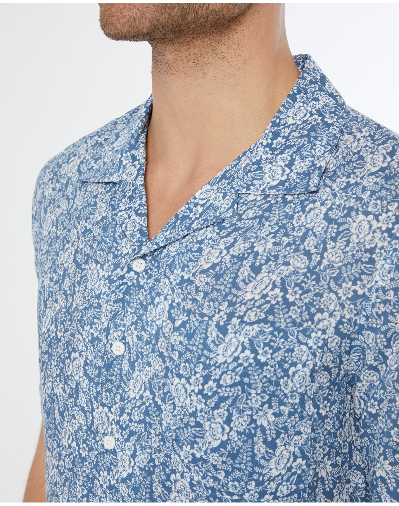 Men | Viscose Vacation Shirt | Moonlight Blue