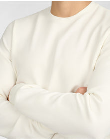 Men | Waffle Crewneck Sweater | Egret
