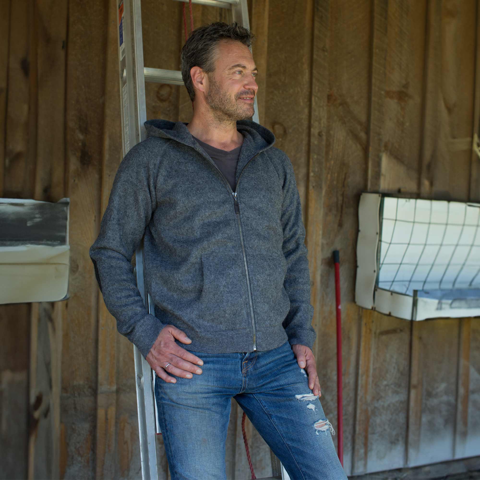 Men | Verbier Zip Up | Charcoal