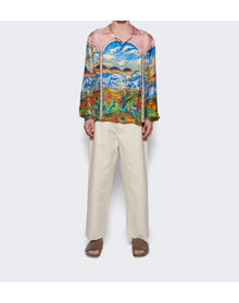 Meta Campania Collective | Men | Ed Unlined Heavy Cotton Drawstring Trousers | Natural White