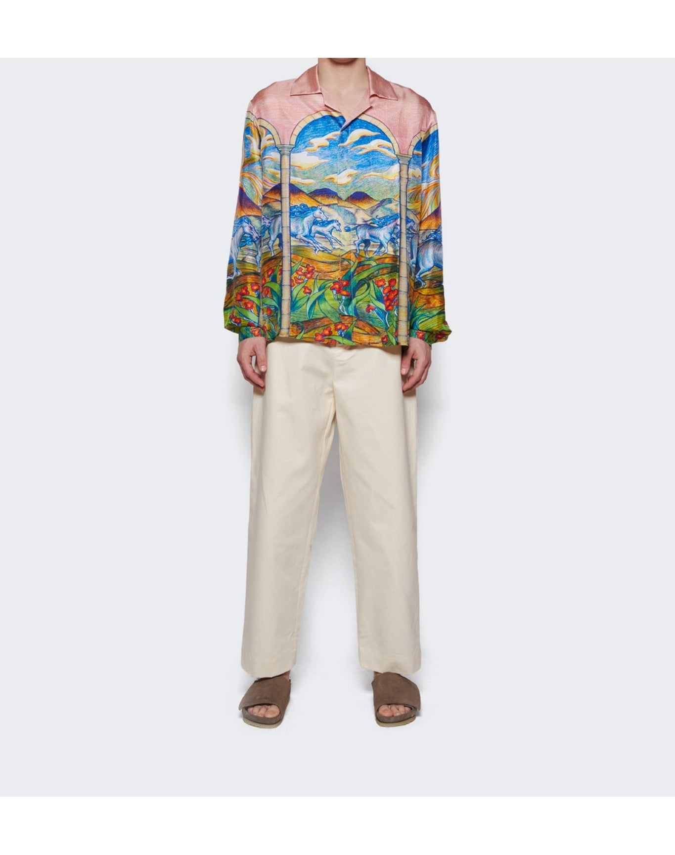 Meta Campania Collective | Men | Ed Unlined Heavy Cotton Drawstring Trousers | Natural White
