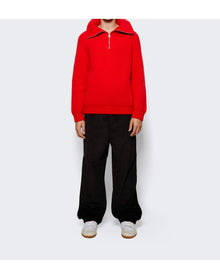 Meta Campania Collective | Men | Michel Exaggerated Half Zip | Red