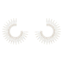 Mignonne Gavigan Crystal Madeline Hoop Earrings Clear