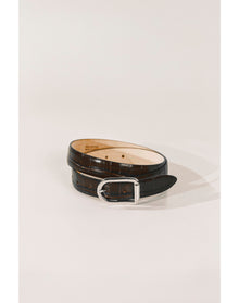 Mija Croco | Dark Chocolate Croco & Silver