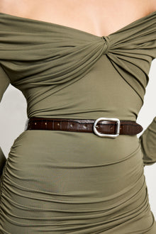 Mija Croco | Dark Chocolate Croco & Silver