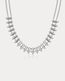 The Milan Bead Stud Necklace | Silver