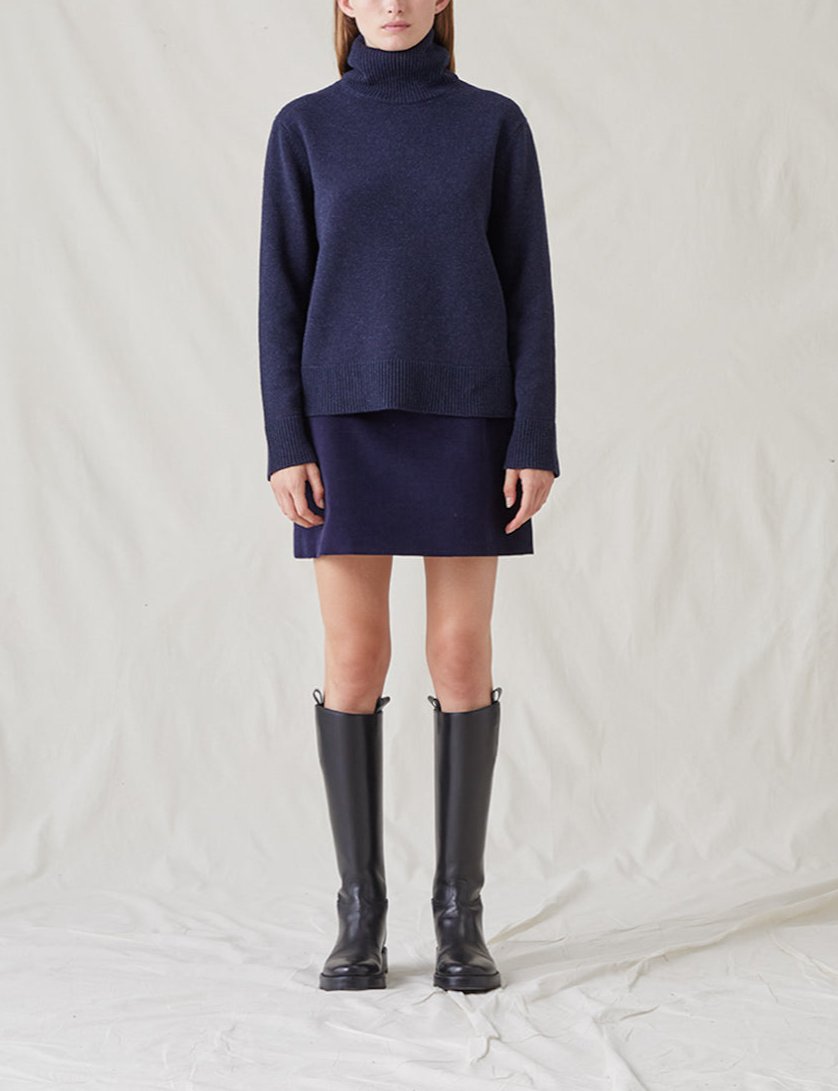 Womens | The Mini Skirt | Navy