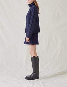 Womens | The Mini Skirt | Navy