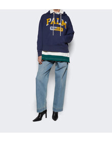 Moncler x Palm Angels | Women | Hoodie Sweater | Dark Blue