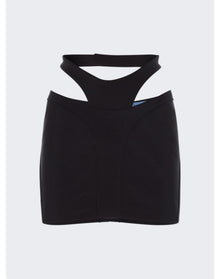 Mugler | Women | Bi-material Mini Skirt | Black