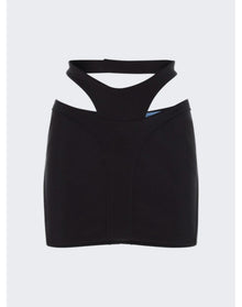Mugler | Women | Bi-material Mini Skirt | Black