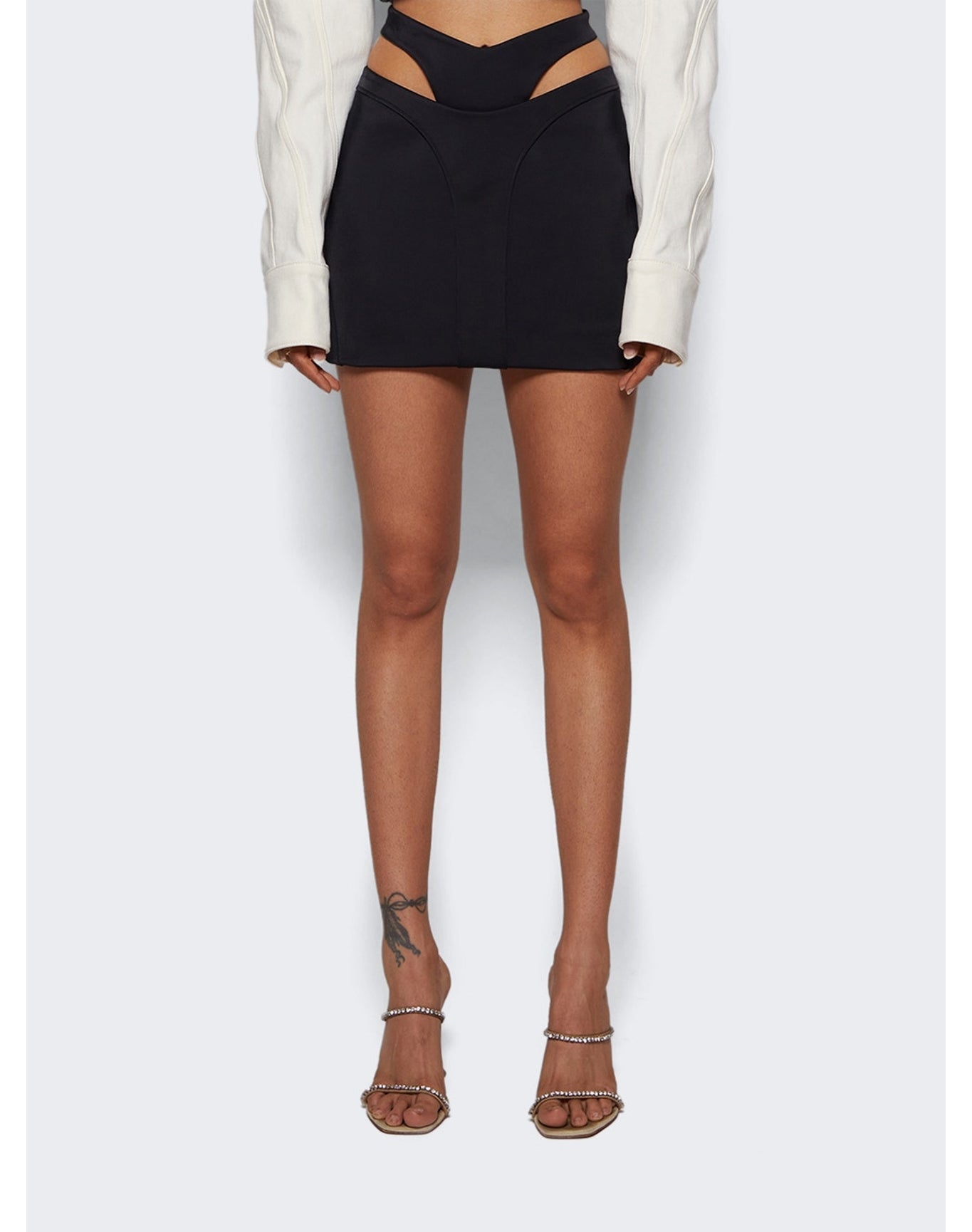 Mugler | Women | Bonded Mini Skirt | Black